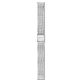 Cinturino per orologio larghezza 13 mm (0,51″), metallo, color argento, acciaio inossidabile
