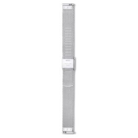 Cinturino per orologio larghezza 13 mm (0,51″), metallo, color argento, acciaio inossidabile