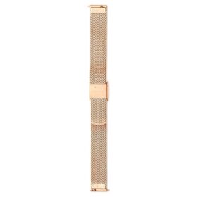 Cinturino per orologio larghezza 13 mm (0,51″), metallo, color oro rosa, finitura color oro rosa
