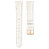 Cinturino per orologio larghezza 16 mm (0,63″), cinturino in pelle, bianco Cinturino per orologio larghezza 16 mm (0,63″), cinturino in pelle, bianco