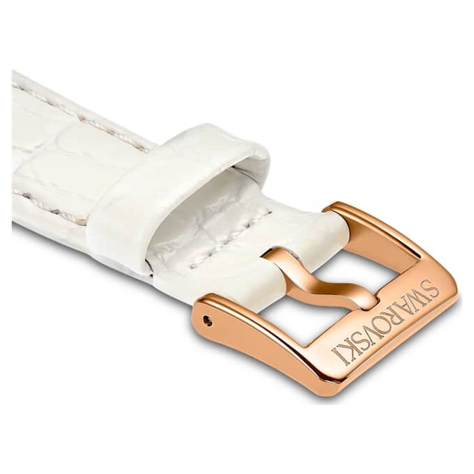 Cinturino per orologio larghezza 16 mm (0,63″), cinturino in pelle, bianco Cinturino per orologio larghezza 16 mm (0,63″), cinturino in pelle, bianco