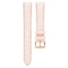 Cinturino per orologio larghezza 16 mm (0,63″), in pelle con cuciture, rosa, finitura color oro rosa Cinturino per orologio larghezza 16 mm (0,63″), in pelle con cuciture, rosa, finitura color oro rosa