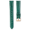 Cinturino per orologio larghezza 16 mm (0,63″), in pelle con cuciture, verde Cinturino per orologio larghezza 16 mm (0,63″), in pelle con cuciture, verde