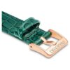 Cinturino per orologio larghezza 16 mm (0,63″), in pelle con cuciture, verde Cinturino per orologio larghezza 16 mm (0,63″), in pelle con cuciture, verde