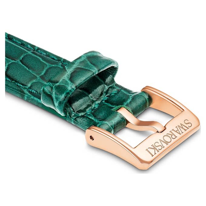 Cinturino per orologio larghezza 16 mm (0,63″), in pelle con cuciture, verde Cinturino per orologio larghezza 16 mm (0,63″), in pelle con cuciture, verde