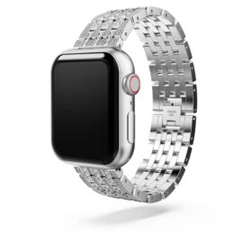 Cinturino Princess per Apple Watch® da 40 mm e 41 mm, color argento, acciaio inossidabile