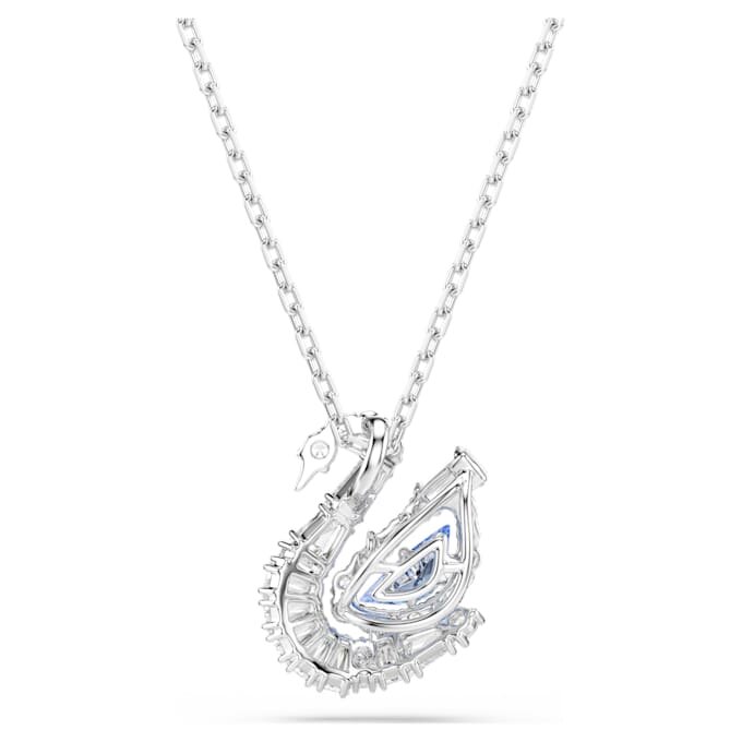 Ciondolo a forma di cigno con tagli misti, cigno, blu Ciondolo a forma di cigno con tagli misti, cigno, blu