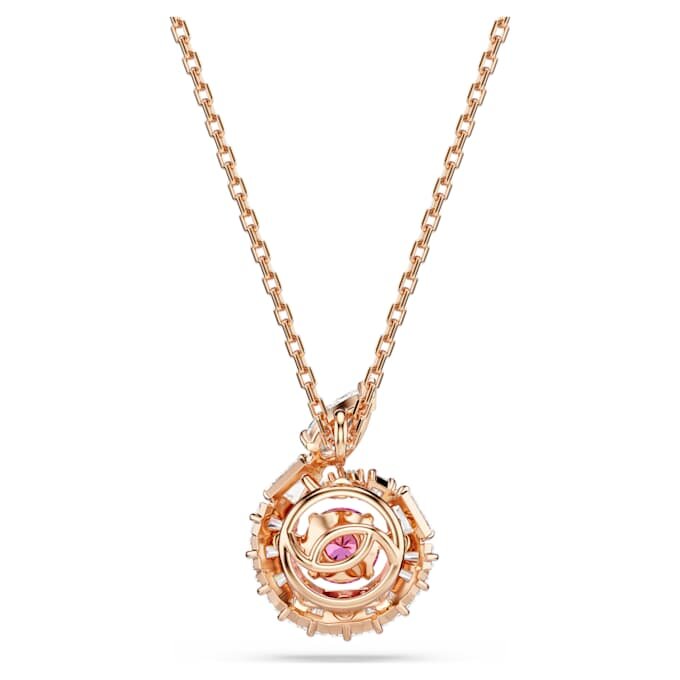 Ciondolo a forma di serpente con tagli misti, Anno del Serpente, rosso, placcato in oro rosa Ciondolo a forma di serpente con tagli misti, Anno del Serpente, rosso, placcato in oro rosa