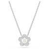 Ciondolo Ariana Grande X Swarovski con perla di cristallo, taglio rotondo, fiore, bianco, placcato in rodio Ciondolo Ariana Grande X Swarovski con perla di cristallo, taglio rotondo, fiore, bianco, placcato in rodio
