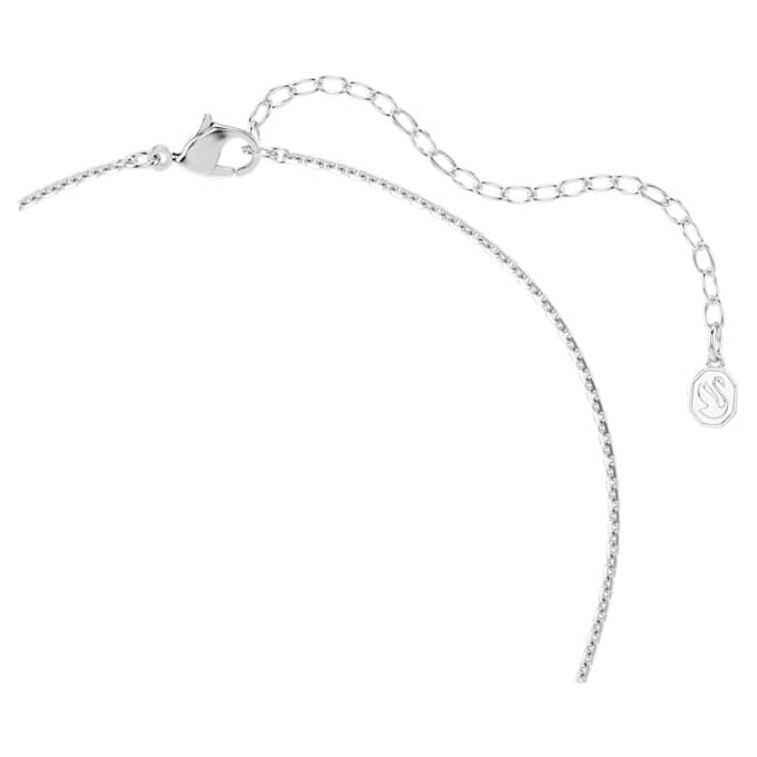Ciondolo Ariana Grande X Swarovski con perla di cristallo, taglio rotondo, fiore, bianco, placcato in rodio Ciondolo Ariana Grande X Swarovski con perla di cristallo, taglio rotondo, fiore, bianco, placcato in rodio