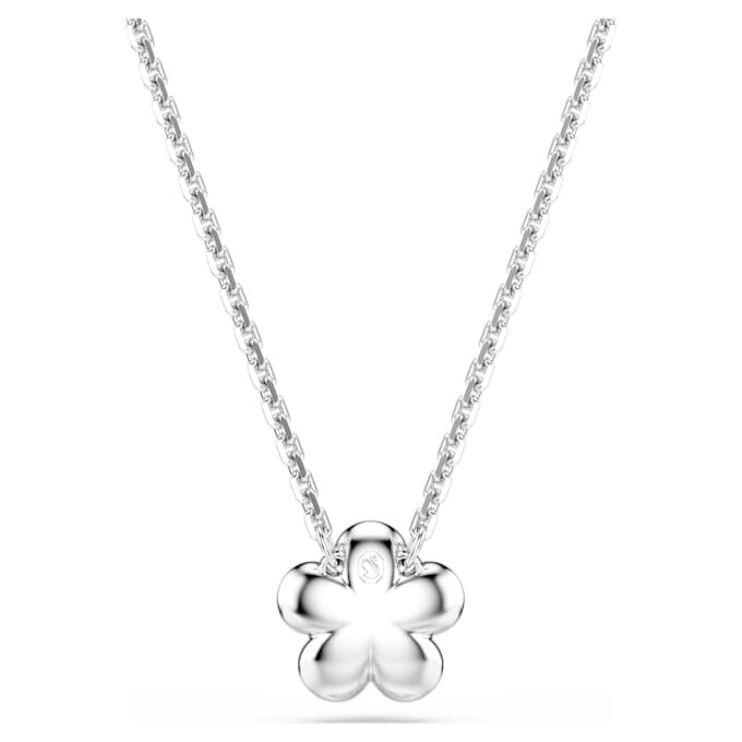 Ciondolo Ariana Grande X Swarovski con perla di cristallo, taglio rotondo, fiore, bianco, placcato in rodio Ciondolo Ariana Grande X Swarovski con perla di cristallo, taglio rotondo, fiore, bianco, placcato in rodio