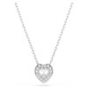 Ciondolo Ariana Grande X Swarovski con tagli misti, a forma di cuore, bianco, placcato in rodio Ciondolo Ariana Grande X Swarovski con tagli misti, a forma di cuore, bianco, placcato in rodio