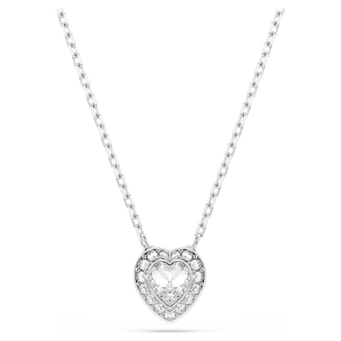 Ciondolo Ariana Grande X Swarovski con tagli misti, a forma di cuore, bianco, placcato in rodio Ciondolo Ariana Grande X Swarovski con tagli misti, a forma di cuore, bianco, placcato in rodio