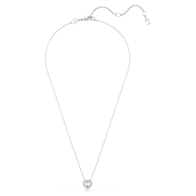 Ciondolo Ariana Grande X Swarovski con tagli misti, a forma di cuore, bianco, placcato in rodio Ciondolo Ariana Grande X Swarovski con tagli misti, a forma di cuore, bianco, placcato in rodio