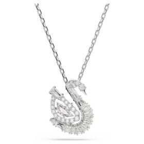 Ciondolo Cigno con tagli misti, Cigno, Bianco