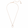 Ciondolo Constella con pavé, taglio rotondo, bianco, placcato in oro rosa Ciondolo Constella con pavé, taglio rotondo, bianco, placcato in oro rosa