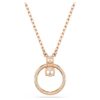 Ciondolo Constella con pavé, taglio rotondo, bianco, placcato in oro rosa Ciondolo Constella con pavé, taglio rotondo, bianco, placcato in oro rosa