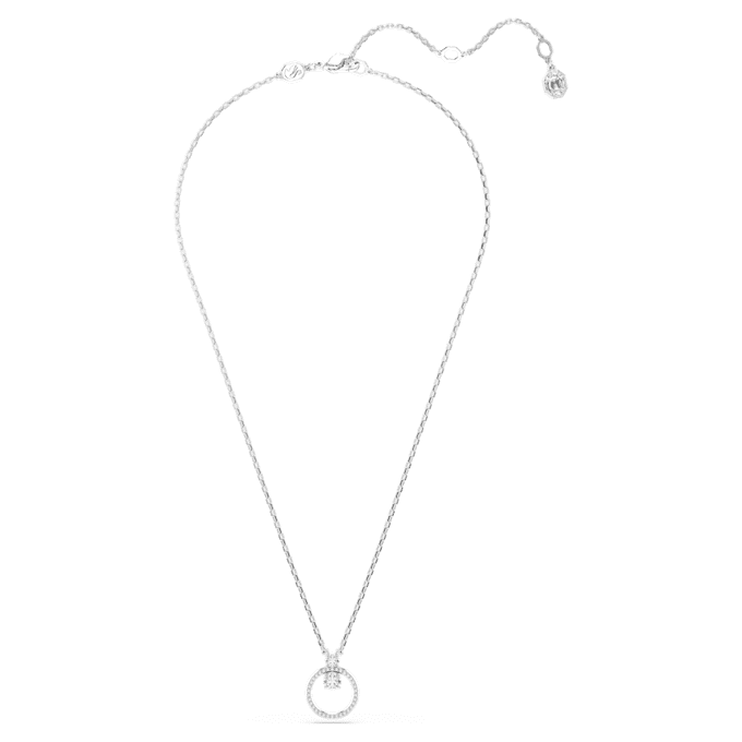 Ciondolo Constella con pavé, taglio rotondo, bianco, placcato in rodio Ciondolo Constella con pavé, taglio rotondo, bianco, placcato in rodio