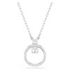 Ciondolo Constella con pavé, taglio rotondo, bianco, placcato in rodio Ciondolo Constella con pavé, taglio rotondo, bianco, placcato in rodio