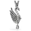 Ciondolo e spilla a forma di cigno, bianco, placcato al rutenio Ciondolo e spilla a forma di cigno, bianco, placcato al rutenio