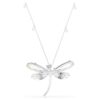 Ciondolo e spilla Ariana Grande X Swarovski con perla di cristallo, tagli misti, libellula, bianco, placcato in rodio Ciondolo e spilla Ariana Grande X Swarovski con perla di cristallo, tagli misti, libellula, bianco, placcato in rodio