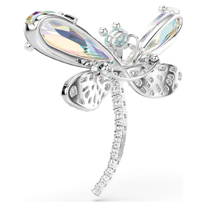 Ciondolo e spilla Ariana Grande X Swarovski con perla di cristallo, tagli misti, libellula, bianco, placcato in rodio Ciondolo e spilla Ariana Grande X Swarovski con perla di cristallo, tagli misti, libellula, bianco, placcato in rodio