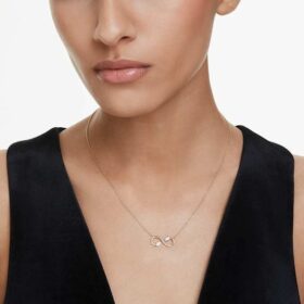 Ciondolo Eternity con diamanti sintetici 0,35 Ct Tw, forme miste, oro giallo 14K