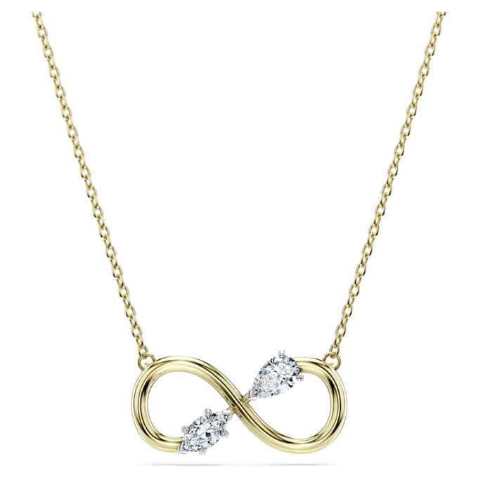 Ciondolo Eternity con diamanti sintetici 0,35 Ct Tw, forme miste, oro giallo 14K Ciondolo Eternity con diamanti sintetici 0,35 Ct Tw, forme miste, oro giallo 14K