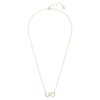 Ciondolo Eternity con diamanti sintetici 0,35 Ct Tw, forme miste, oro giallo 14K Ciondolo Eternity con diamanti sintetici 0,35 Ct Tw, forme miste, oro giallo 14K