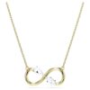 Ciondolo Eternity con diamanti sintetici 0,35 Ct Tw, forme miste, oro giallo 14K Ciondolo Eternity con diamanti sintetici 0,35 Ct Tw, forme miste, oro giallo 14K