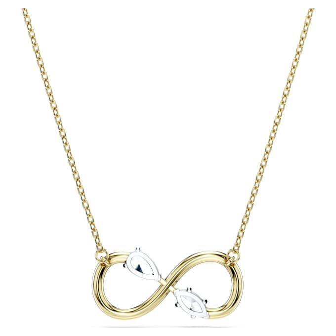 Ciondolo Eternity con diamanti sintetici 0,35 Ct Tw, forme miste, oro giallo 14K Ciondolo Eternity con diamanti sintetici 0,35 Ct Tw, forme miste, oro giallo 14K
