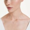 Ciondolo Eternity con diamanti sintetici 0,5 carati in totale, a forma di cuore, argento sterling Ciondolo Eternity con diamanti sintetici 0,5 carati in totale, a forma di cuore, argento sterling