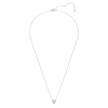 Ciondolo Eternity con diamanti sintetici 0,5 carati in totale, a forma di cuore, argento sterling Ciondolo Eternity con diamanti sintetici 0,5 carati in totale, a forma di cuore, argento sterling