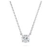 Ciondolo Eternity con diamanti sintetici 0,5 carati in totale, forma rotonda, argento sterling Ciondolo Eternity con diamanti sintetici 0,5 carati in totale, forma rotonda, argento sterling