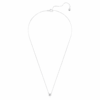 Ciondolo Eternity con diamanti sintetici 0,5 carati in totale, forma rotonda, argento sterling Ciondolo Eternity con diamanti sintetici 0,5 carati in totale, forma rotonda, argento sterling
