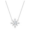 Ciondolo Galaxy con diamanti sintetici 0,5 carati in totale, forma rotonda, oro bianco 14K Ciondolo Galaxy con diamanti sintetici 0,5 carati in totale, forma rotonda, oro bianco 14K