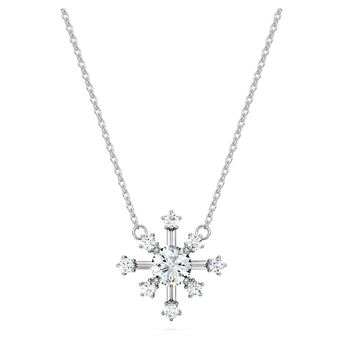 Ciondolo Galaxy con diamanti sintetici 0,5 carati in totale, forma rotonda, oro bianco 14K Ciondolo Galaxy con diamanti sintetici 0,5 carati in totale, forma rotonda, oro bianco 14K