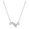 Ciondolo Galaxy con diamanti sintetici, 0,82 carati in totale, forme miste, argento sterling