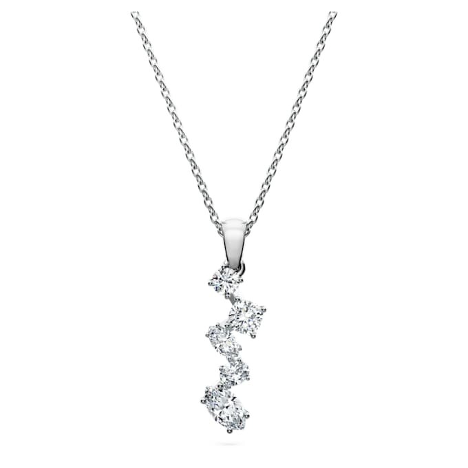 Ciondolo Galaxy con diamanti sintetici 0,9 carati in totale, forme miste, oro bianco 14K Ciondolo Galaxy con diamanti sintetici 0,9 carati in totale, forme miste, oro bianco 14K