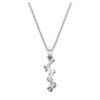 Ciondolo Galaxy con diamanti sintetici 0,9 carati in totale, forme miste, oro bianco 14K Ciondolo Galaxy con diamanti sintetici 0,9 carati in totale, forme miste, oro bianco 14K