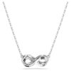 Ciondolo Hyperbola con pavé, Infinity, bianco, placcato in rodio Ciondolo Hyperbola con pavé, Infinity, bianco, placcato in rodio