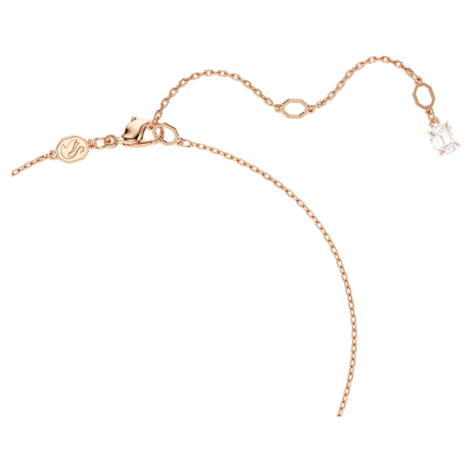 Ciondolo Hyperbola con tagli misti, bianco, placcato in oro rosa Ciondolo Hyperbola con tagli misti, bianco, placcato in oro rosa