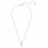 Ciondolo Hyperbola con tagli misti, intrecciato, bianco, placcato in oro rosa Ciondolo Hyperbola con tagli misti, intrecciato, bianco, placcato in oro rosa