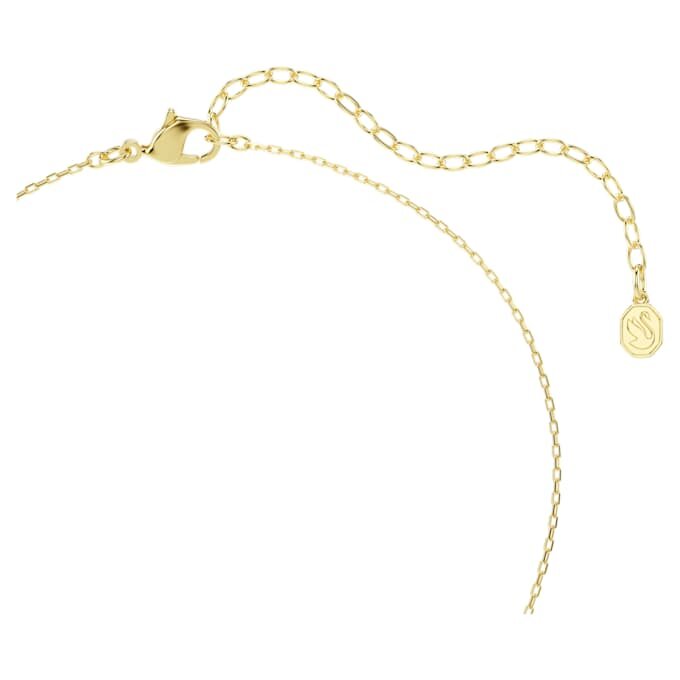 Ciondolo Idyllia con tagli misti, cuore, chiave, rosa, placcato oro Ciondolo Idyllia con tagli misti, cuore, chiave, rosa, placcato oro
