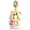 Ciondolo Idyllia con tagli misti, orsacchiotto, rosa, placcato oro Ciondolo Idyllia con tagli misti, orsacchiotto, rosa, placcato oro