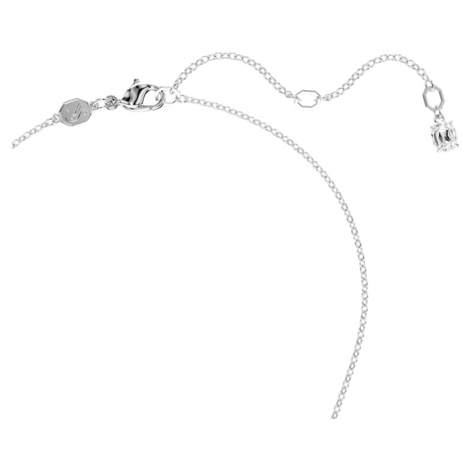 Ciondolo Insigne con tagli misti, a croce, bianco, placcato in rodio Ciondolo Insigne con tagli misti, a croce, bianco, placcato in rodio