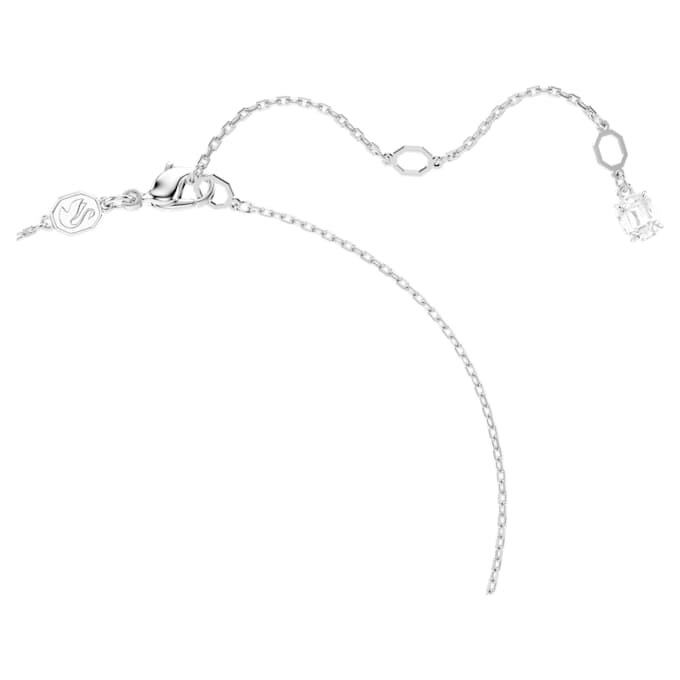 Ciondolo Matrix con perla di cristallo, taglio rotondo, bianco, placcato in rodio Ciondolo Matrix con perla di cristallo, taglio rotondo, bianco, placcato in rodio