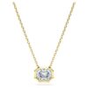 Ciondolo ottagonale con diamanti sintetici da 1,0 carati in totale, forma ottagonale, oro giallo 14K Ciondolo ottagonale con diamanti sintetici da 1,0 carati in totale, forma ottagonale, oro giallo 14K