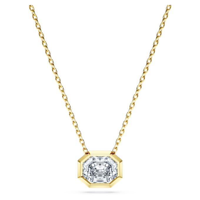 Ciondolo ottagonale con diamanti sintetici da 1,0 carati in totale, forma ottagonale, oro giallo 14K Ciondolo ottagonale con diamanti sintetici da 1,0 carati in totale, forma ottagonale, oro giallo 14K