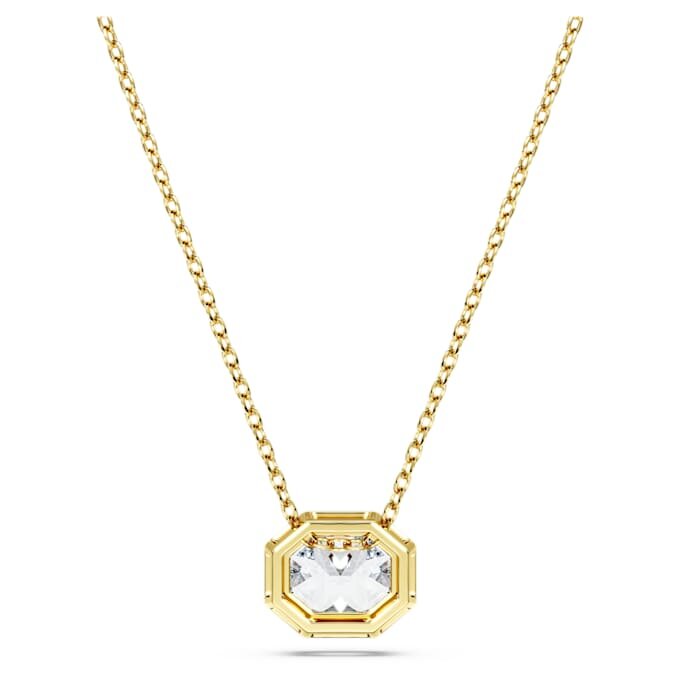 Ciondolo ottagonale con diamanti sintetici da 1,0 carati in totale, forma ottagonale, oro giallo 14K Ciondolo ottagonale con diamanti sintetici da 1,0 carati in totale, forma ottagonale, oro giallo 14K